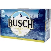 PRE - PACKED BUSCH LAGER 355ML 15UC CAN - 15PK