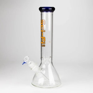 Super Supplys - 12" 7mm Beaker Glass Bong Blue
