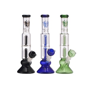 HUMBLE AND FUME - 12.5 Inch Xtreme Glass Bong with Bowl (BLUE)