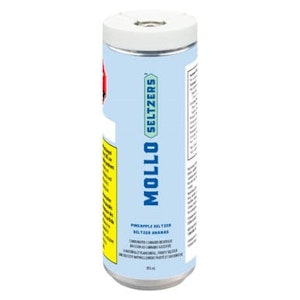Mollo Seltzers - Pineapple Seltzer 2:1 CBG:THC 355ml