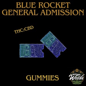 General Admissions - Blue Rocket THC Gummy - 2 x 5mg