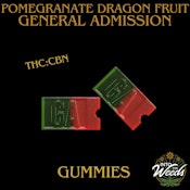 Pomegranate Dragon Fruit THC & CBN Gummy - 2 x 5mg