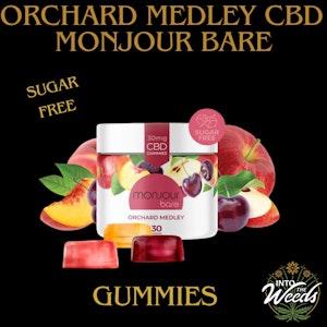 Monjour Bare - Orchard Medley Sugar Free CBD Gummies - 5 x 30mg