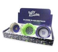 Silicone & Glass 3" Ashtrays - Roll That Shit