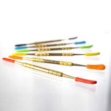 Metal and Silicone Dab Tool - Assorted Colours
