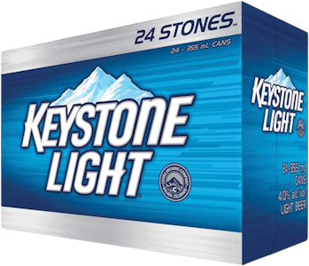 KEYSTONE LIGHT - PRE - PACKED 24C KEYSTONE LIGHT 24x355ml CAN - 24PK