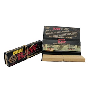 RAW - RAW - Classic Black Connoisseur 1 1/4 Papers + Tips