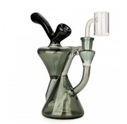 Red Eye Glass 8" Varial Concentrate Recycler Rig - Smoke