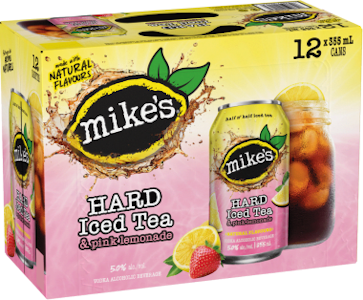 Mikes - mikes pink lemonade iced tea 12 can