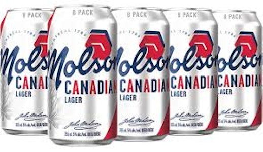 Molson - PRE - PACKED 8C MOLSON CANADIAN 355ML CAN - 8PK