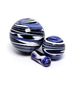 Marble Terp Slurper Set - Blue
