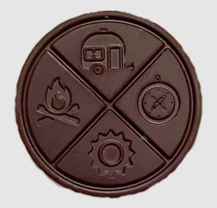 The Hazy Camper - Hazy Mint THC Organic Dark Chocolate