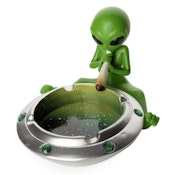 Token Alien on Spaceship Ashtray