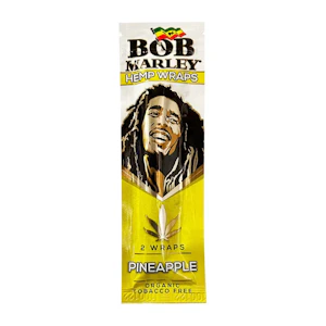 Bob Marley - Bob Marley Organic Hemp Wraps - 2 x Pineapple Hemp Wrap