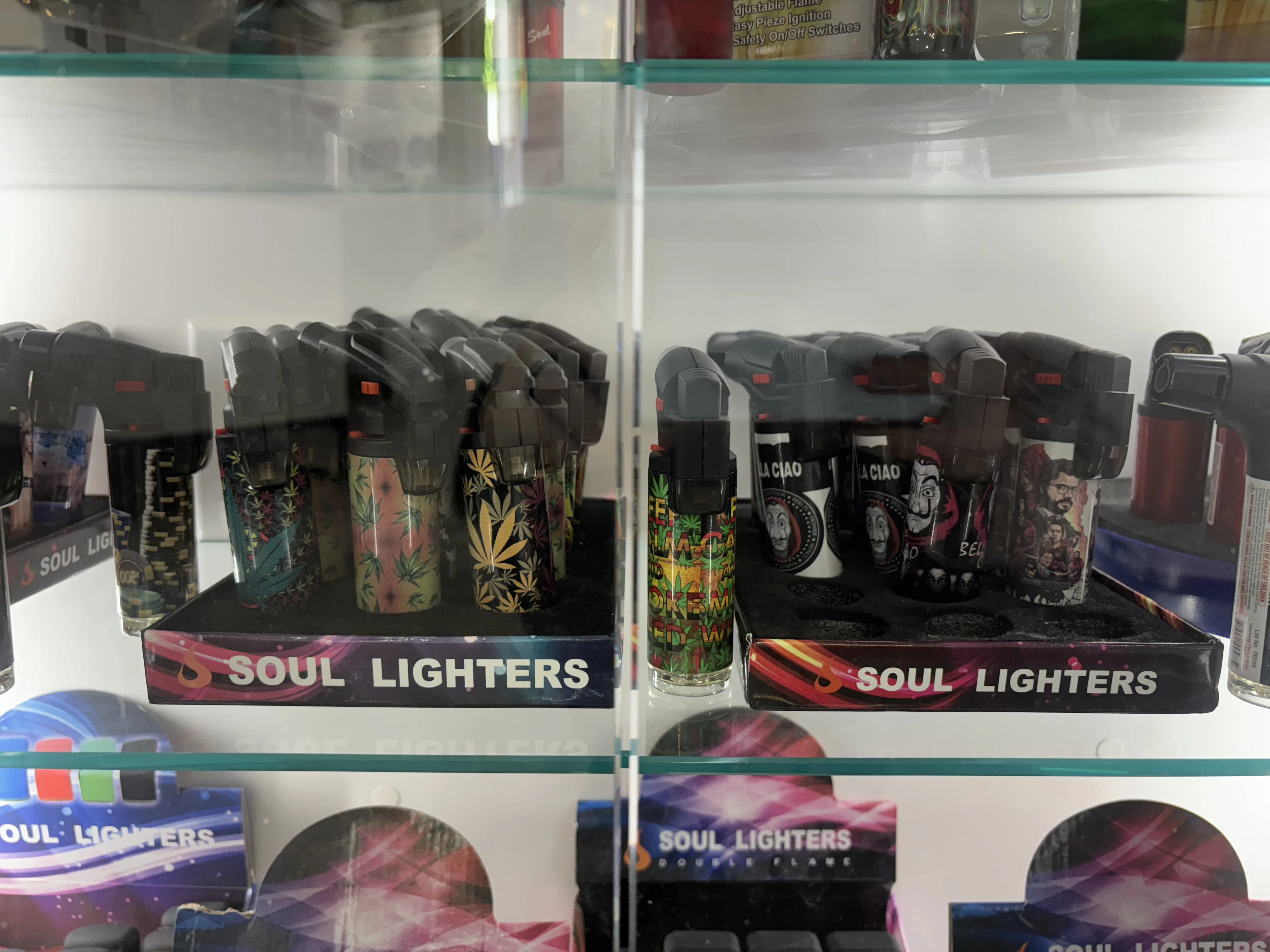 AA Imports & Wholesale Ltd - Medium Torch Lighters (Assorted Designs, Soul, Newport,Etc) Main Image