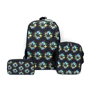 Mr Johnny Green - Mr Johnny Green | 3Pcs School Bag Set - Pot Leafs