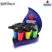 NEWPORT ZERO - GLOW-IN-THE-DARK SIDE TORCH LIGHTER - ASSORTED COLOURS