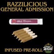Razzilicious Distillate Infused PR - 5 x 0.5g
