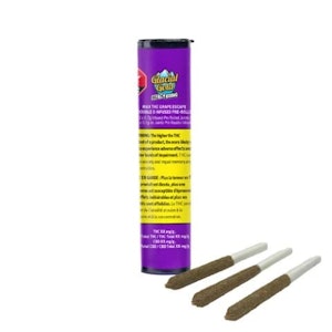 Glacial Gold - MAX THC GRAPE ESCAPE DOUBLE D INFUSED PRE-ROLLS - 2.1