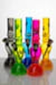 7" acrylic water pipe with grinder - Yellow