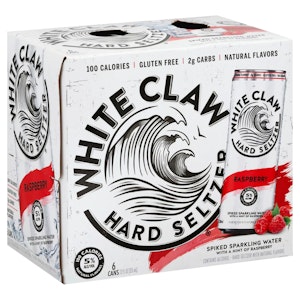 WHITE CLAW - 6C WHITE CLAW RASPBERRY - 6PK