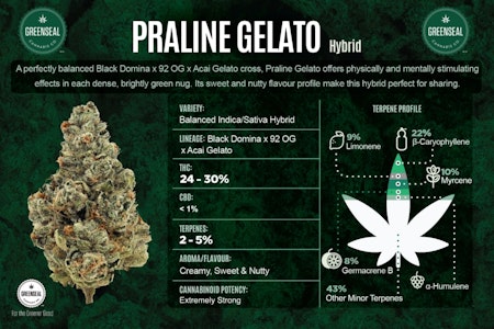 GreenSeal - Praline Gelato 7g Dried Flower