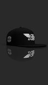 New Era - For the Flame | 950 Black Snapback Black UV "A's Classic" V2 Black White Glow