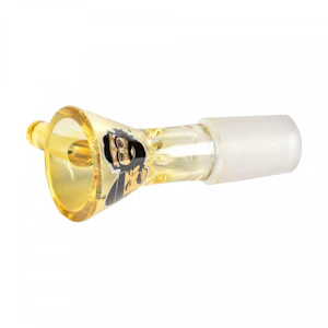 CHEECH & CHONG GLASS - CHEECH & CHONG - 14MM BOWL - GOLD BANDANA