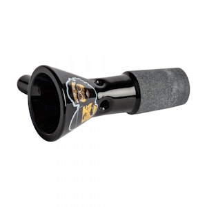 CHEECH & CHONG GLASS - 14MM BOWL - GOLD BANDANA - BLACK