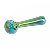 4.5" SOLID COLOUR SPOON HAND PIPE - GREEN