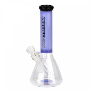 Red Eye Glass - 9.5" NOLLIE BEAKER BONG - PURPLE