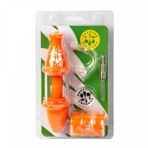 LIT SILICONE  - 7" CONCENTRATE COLLECTOR - ORANGE