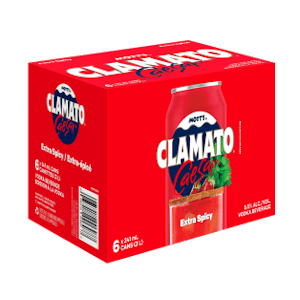 MOTT'S CLAMATO - MOTTS CLAMATO CAESAR EXTRA SPICY - 6B
