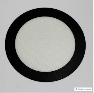 One Wholesale - Round Black Large Silicone Dab Mat
