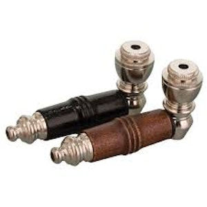 West Coast Gifts - BOZO NICKLE AND WOOD PIPE W/ SCREEN - BROWN