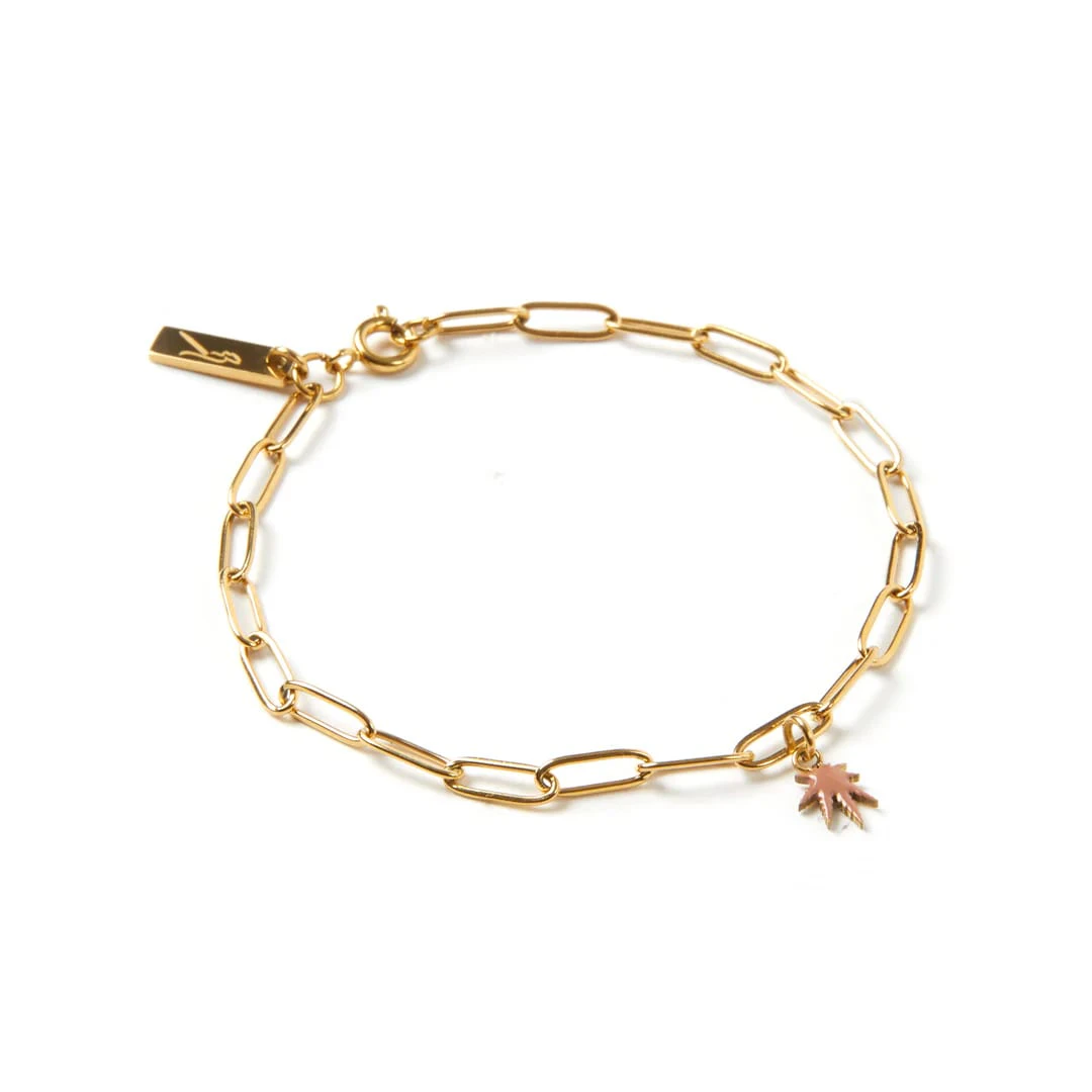 Frankie Smoke - Leaf Charm Bracelet Main Image