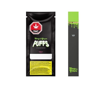 BoxHot - Sticky Greens PUFFS Bubba G Liquid Diamonds Disposable Vape Pen Indica 0.25g