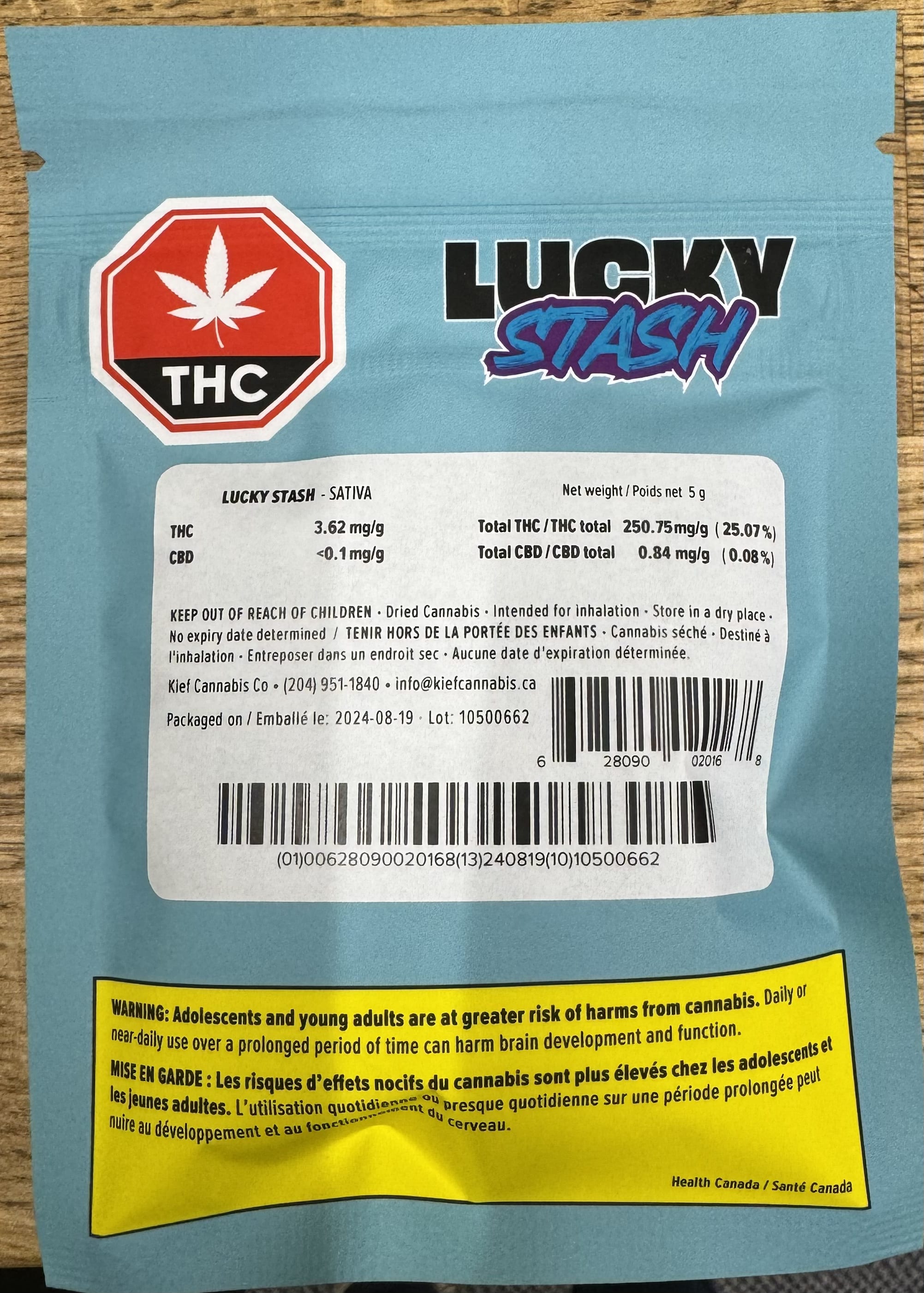 Lucky Sativa 5g Dried Flower