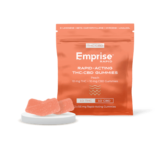Emprise Rapid - Emprise Rapid Peach 10:10 THC:CBD Soft Chews