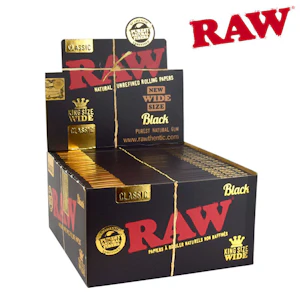 RAW - RAW - Black King Size Wide rolling papers