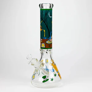 Smoking Cat Distribution Inc. - SD - 14" Cartoon Glass Bong (Night Scooby)