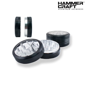 Hammercraft - 2.5" CLEAR TOP 4 PIECE HAMMERCRAFT GRINDER - BLACK