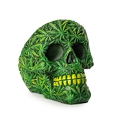 WEED LEAF SKULL ASHTRAY