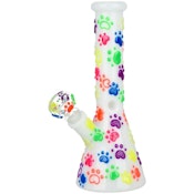PAWS FOR THE CAUSE - 10" GLOW-IN-THE-DARK PAWS BONG