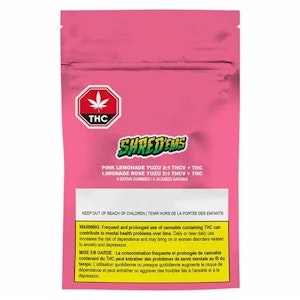 Organigram Inc. - Shredems Pink Lemonade Yuzu 4x2.5mg + THCV Gummies