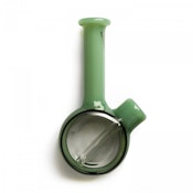 Red Eye Glass 5" Lucid Bubbler Green