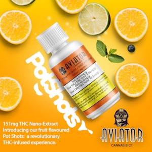 Aviator Cannabis - POT SHOT - SATIVA  Citrus (orange) Flavour