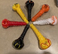 Swirl 4" Glass Pipe - Assorted Colours