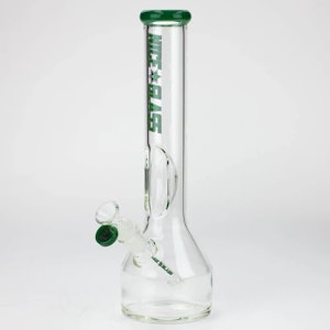 Nice Glass - NG-13 inch RoundBase Beaker with Elbow - JADE