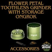 Flower Petal Toothless Grinder with Storage -GREEN